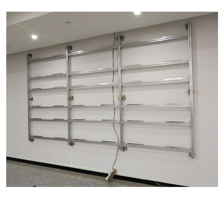 液晶拼接屏壁挂支架通用电视挂架监控屏幕吊架55寸挂墙落地式机柜