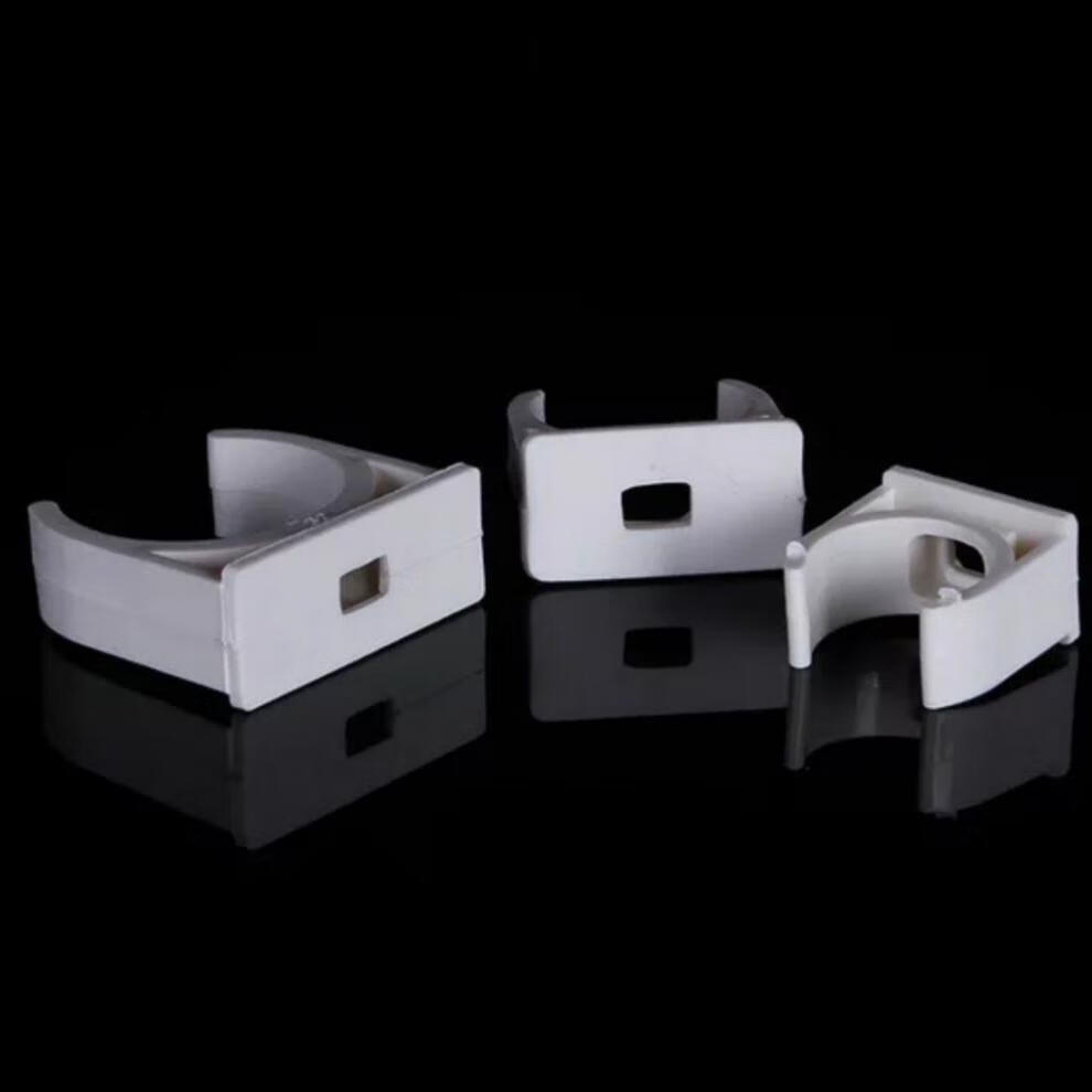 码水管线管配件塑料卡扣型卡扣骑马卡线扣 100个装 16mm座卡3分【图片