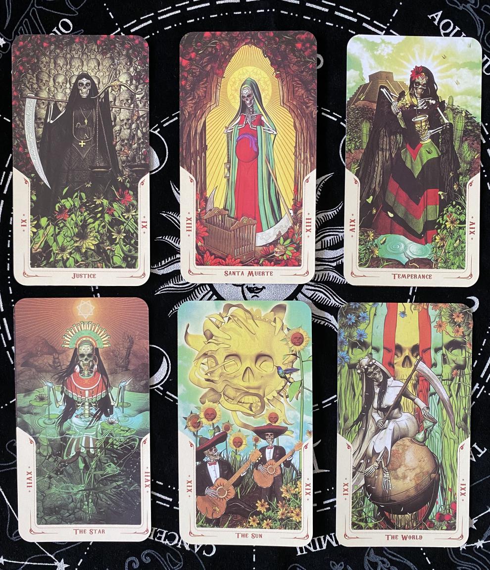 santa muerte tarot 死亡圣神塔罗牌英文卡牌配牌袋 死亡圣神塔罗牌