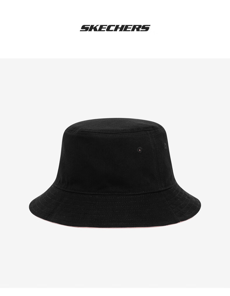 skechers斯凯奇夏季新款男女休闲运动渔夫帽 深黑色 均码【图片 价格 
