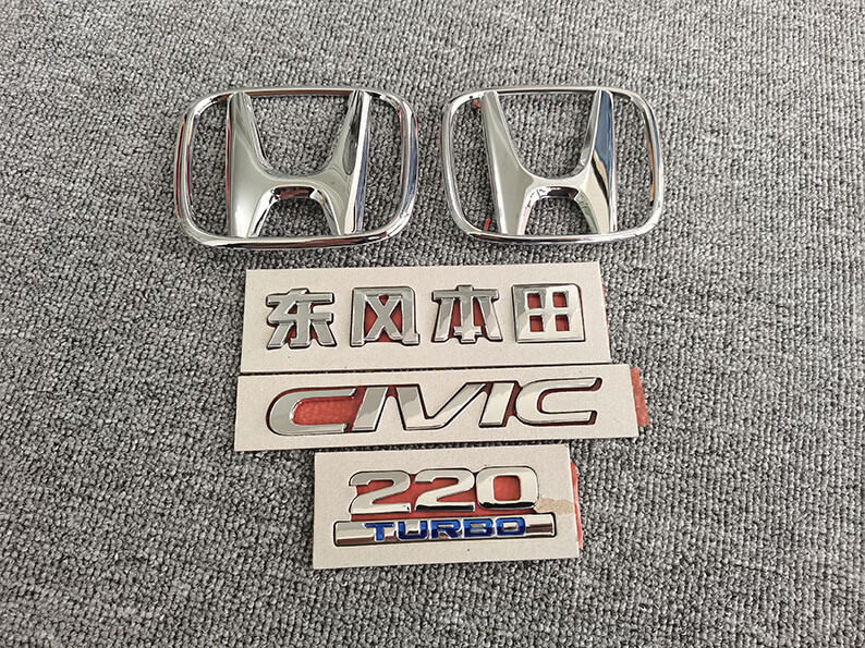 十代雅阁前车标适用于思域后haccord civic字母标220 260排量标志
