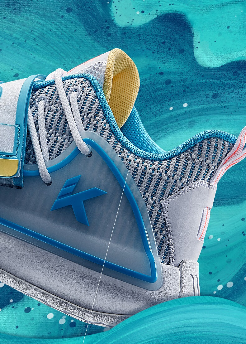 安踏水花2代篮球鞋 2020夏季新款水花二代汤普森kt篮球鞋低帮男鞋运动