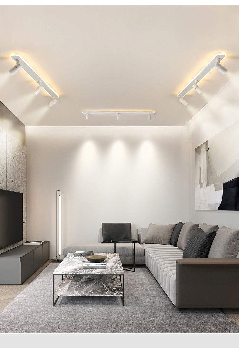 飞利浦灯源通用轨道灯射灯led天花灯家用明装筒灯创意客厅无主灯商铺