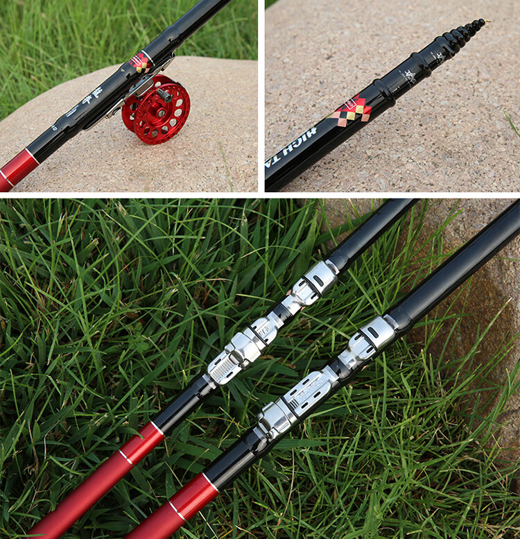 双宝梦巴赫前打竿 定位前打竿不剪线碳素超轻超硬品28调鱼竿长节前打