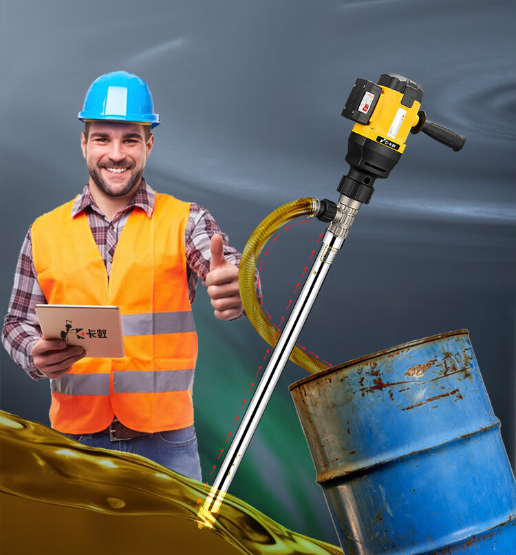 手提式大功率电动油桶抽油泵柴油220v抽油器加油泵防腐蚀抽液泵不调速