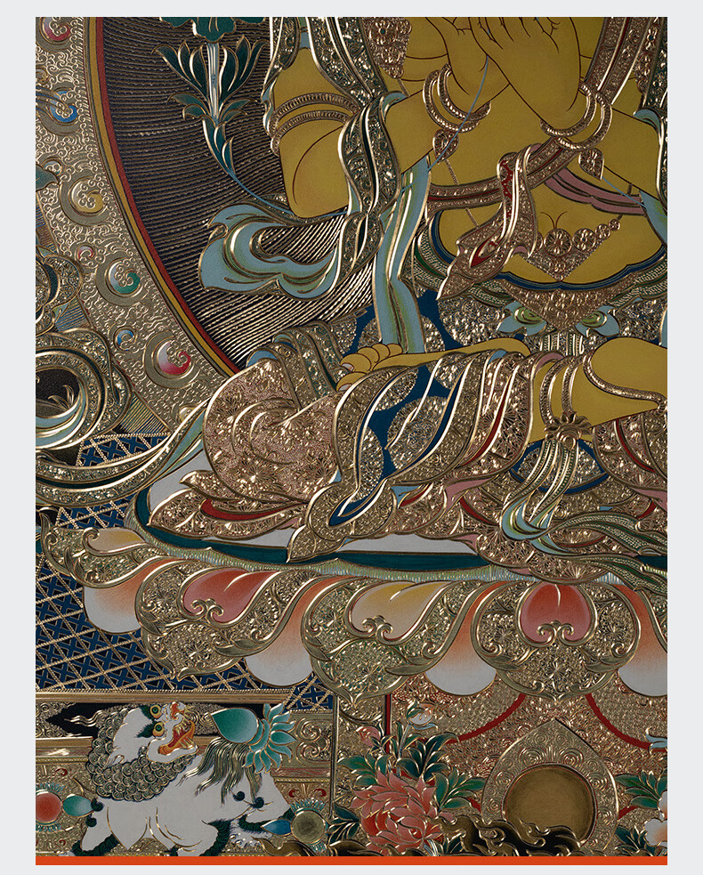 铜雕画《唐卡黑金款五方文殊菩萨》限售33幅 壁画【图片 价格 品牌