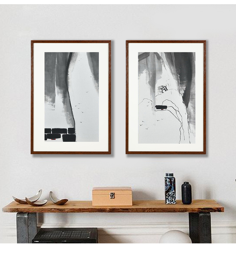 沙图(vsartero)书法裱框中式木纹字画装裱框架书法国画框外框定制卡纸