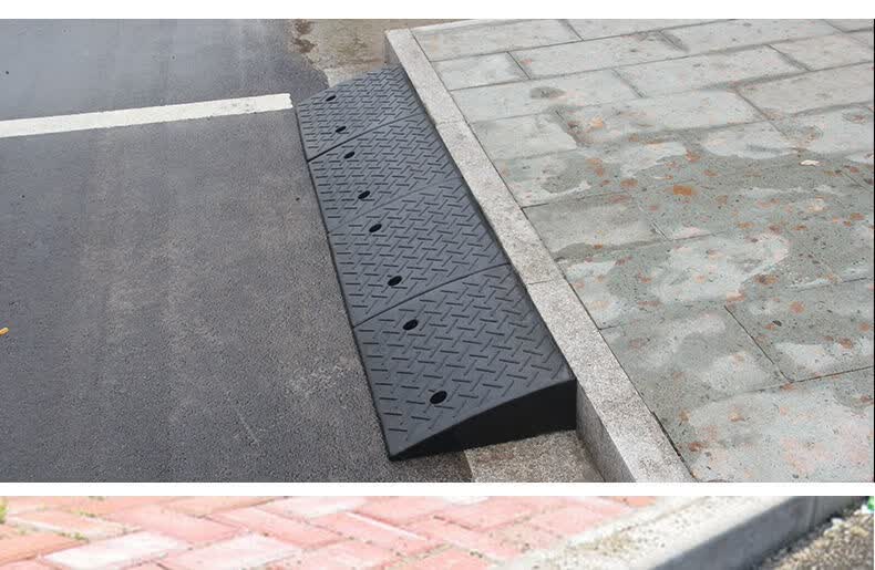 良驿轩汽车台阶垫斜坡垫橡塑路沿坡门槛垫家用减速带马路牙子三角垫