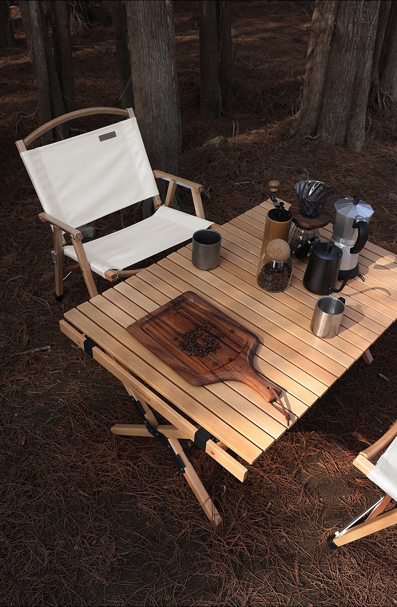 艺家达sunnyfeel户外桌子蛋卷桌折叠桌椅露营装备用品便携野营野炊