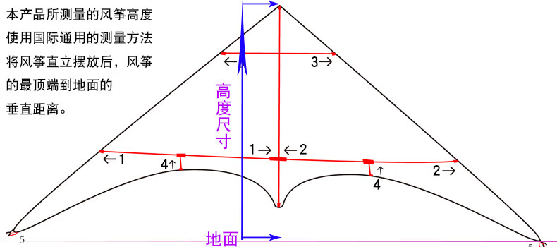 竞技风筝双线特技运动风筝大人专用成人风筝含放飞工具易飞潍坊风筝