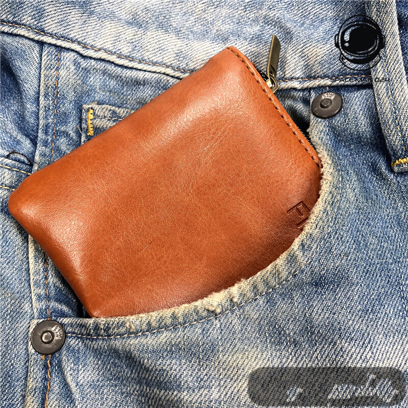 勤始皇烟丝包保湿包包烟斗包保湿盒便携皮质手卷烟斗烟具收纳包深棕色