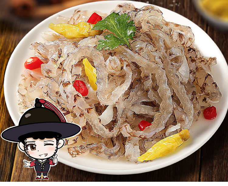 泡椒鱼皮150g5袋野山椒海佳味泡椒斑鱼丝即食海鲜零食辣鱼皮泡椒味