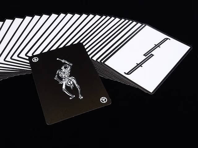 扑克牌花切夜光 白色方丹 夜光/uv 花切魔术收藏纸牌扑克 白方丹