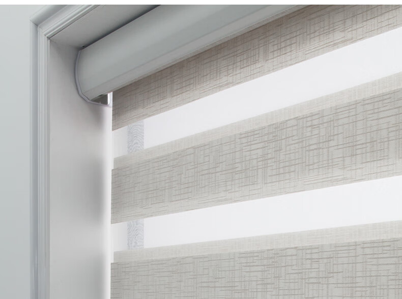 致尚提花绒柔纱帘半遮光卷帘办公室书房卧室厨房卫生间卷拉式窗帘