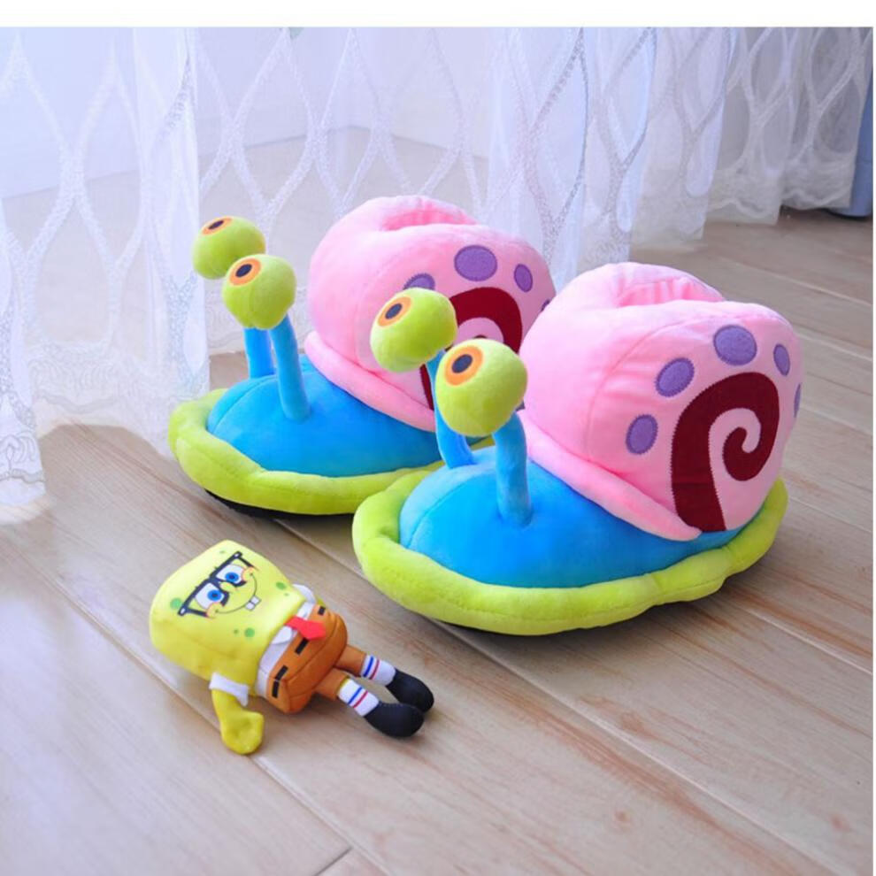 搞怪小蜗牛拖鞋保暖小蜗棉拖鞋2021恶搞男女可爱居家防滑 j87-蜗牛鞋