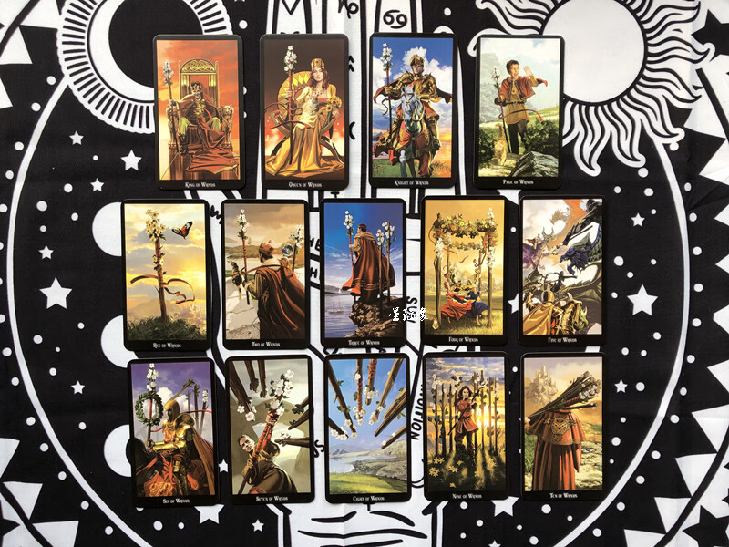 女巫塔罗牌 英文卡牌 witches tarot 配牌袋 透特 中英文电子说明(配