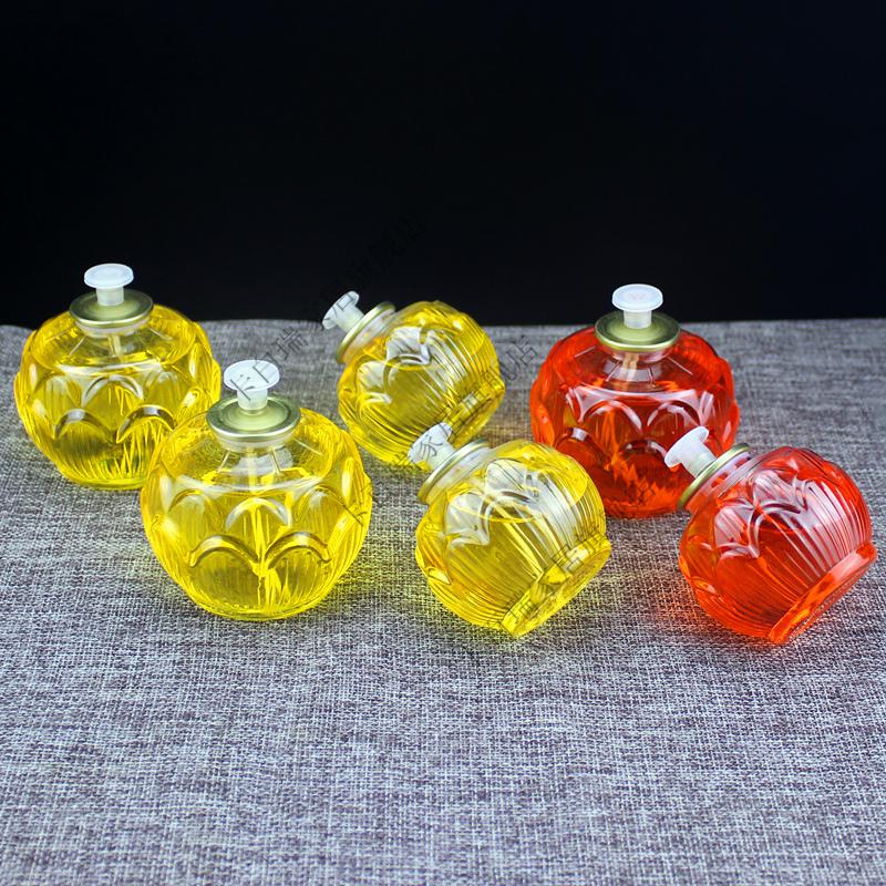 佛前供灯家用油灯平口24小时酥油灯液体酥油供佛灯油长明灯莲花灯 24