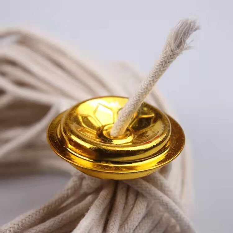 适用于佛教用品纯棉线灯芯油灯供灯莲花酥油灯佛堂玻璃纤维灯芯寺院 3