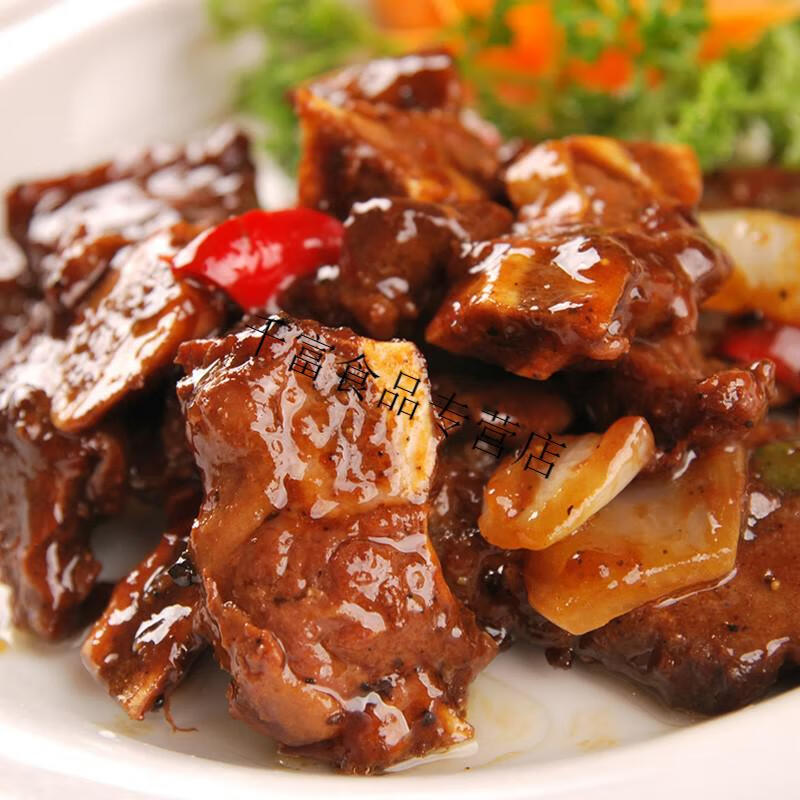 黑椒牛仔骨铁板黑椒牛排400g腌制餐厅酒店饭店特色菜冷冻半成品