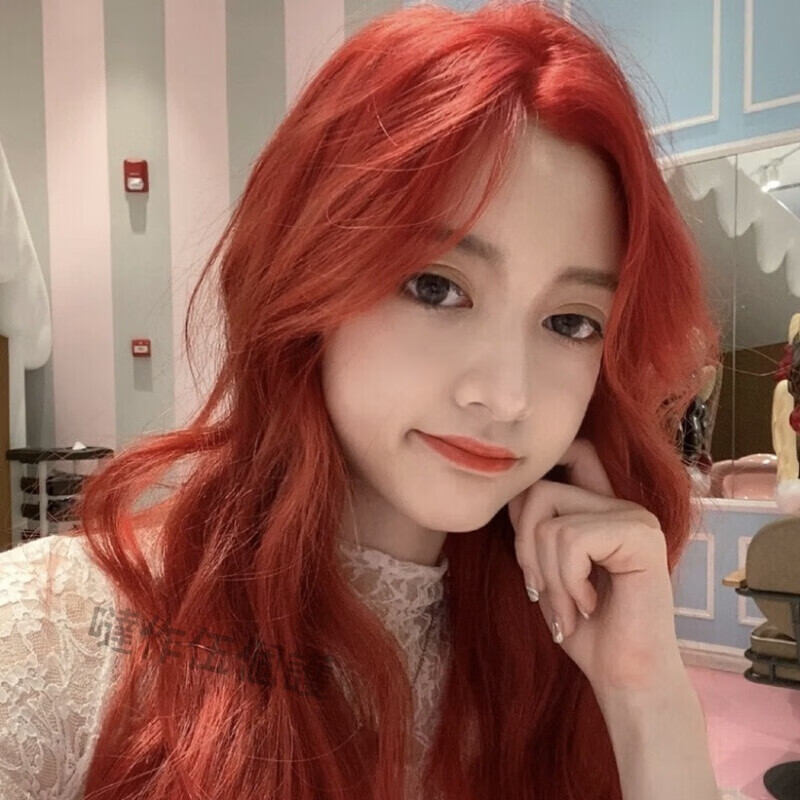 2021显白薄荷绿海王红蓝灰紫粉棕色染发剂自己在家染 渣女色(需8度