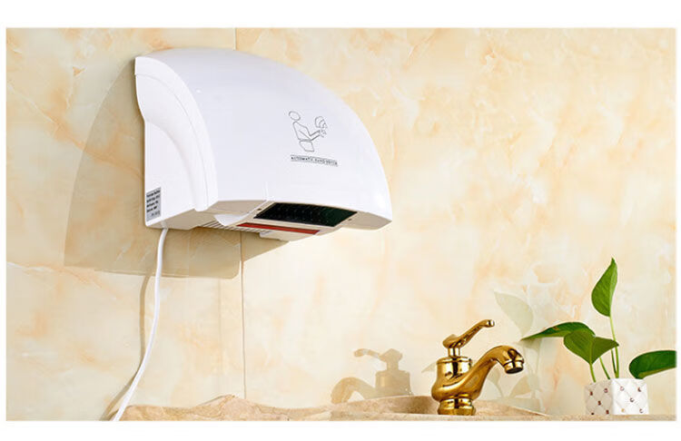 手器全自动感应商用家用公共卫生洗手间小型吹手吹干器8609白色单热型