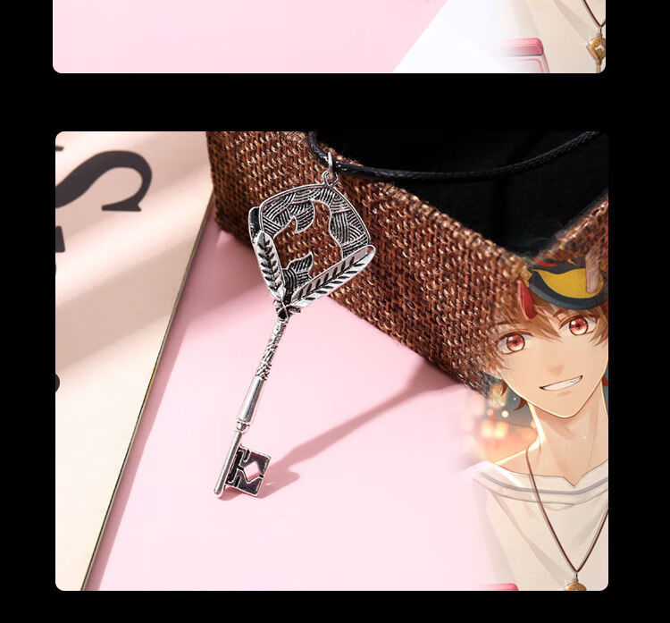 未定事件簿周边cos陆景和左然夏彦小挂件钥匙项链徽章吊坠钥匙链夏彦