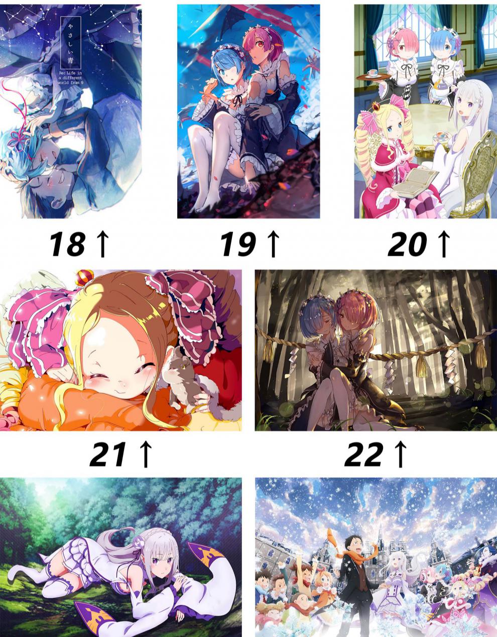 从零开始的异世界生活木质拼图1000片成人二次元拉雷蕾姆动漫周边