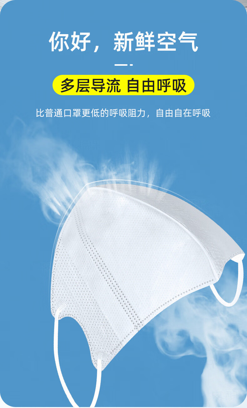 立体3d口罩独立包装白色一次性非医用面罩不勒耳春夏薄款透气网红男女