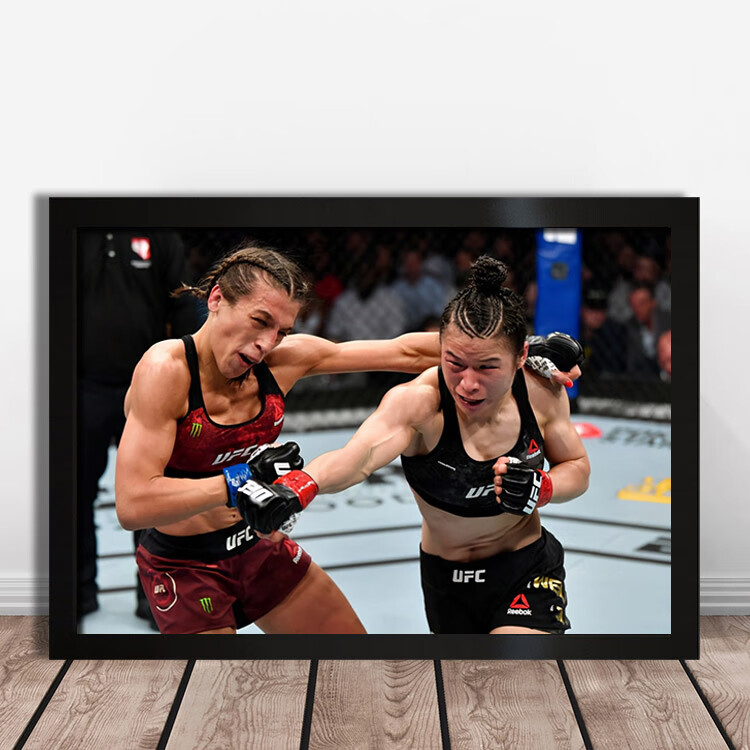 格鬥海報裝飾掛畫 ufc張偉麗海報mma綜合女子格鬥肌肉拳擊寫真周邊