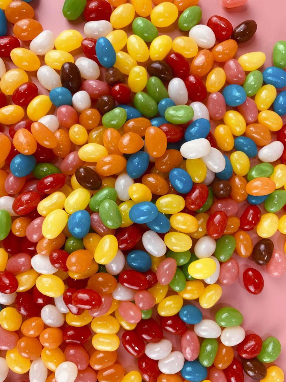 彩虹糖果袋装1七彩软糖吉利豆混合水果味休闲零食小吃 100克(约92颗)