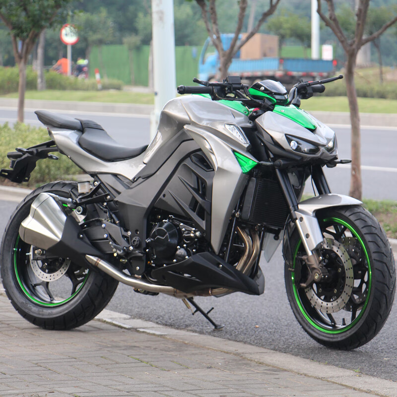 n19摩托车跑车大蟒蛇街车国四电喷400双缸水冷重型机车可上牌 磨砂黑