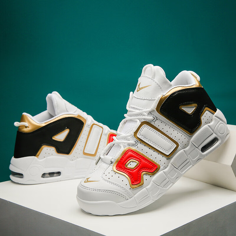 欧文言5代网红皮蓬大air熊猫鞋aj.