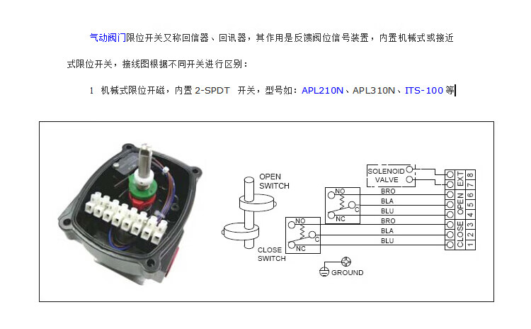 限位开关apl-210n410n回讯器310n隔爆its-300回信反馈装置100 apl-410