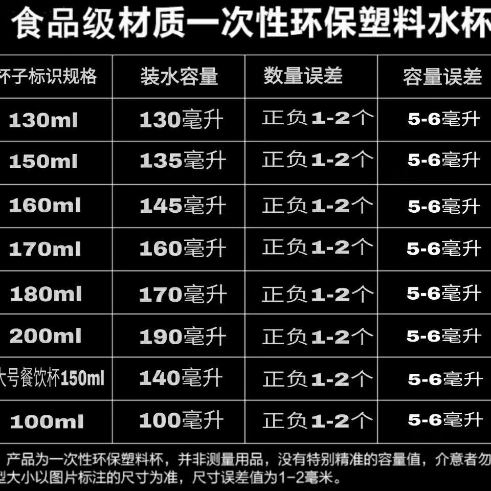 商用航空杯整箱家用加厚饮杯水杯 实惠餐饮杯130ml*1000只【图片 价格