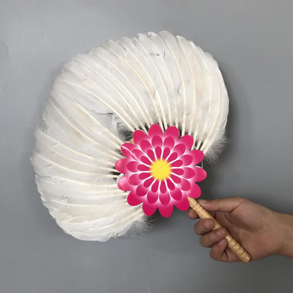 扇诸葛亮孔明扇子茶炉扇宝宝孕妇扇纳凉扇道具扇 10片黑平扇【图片