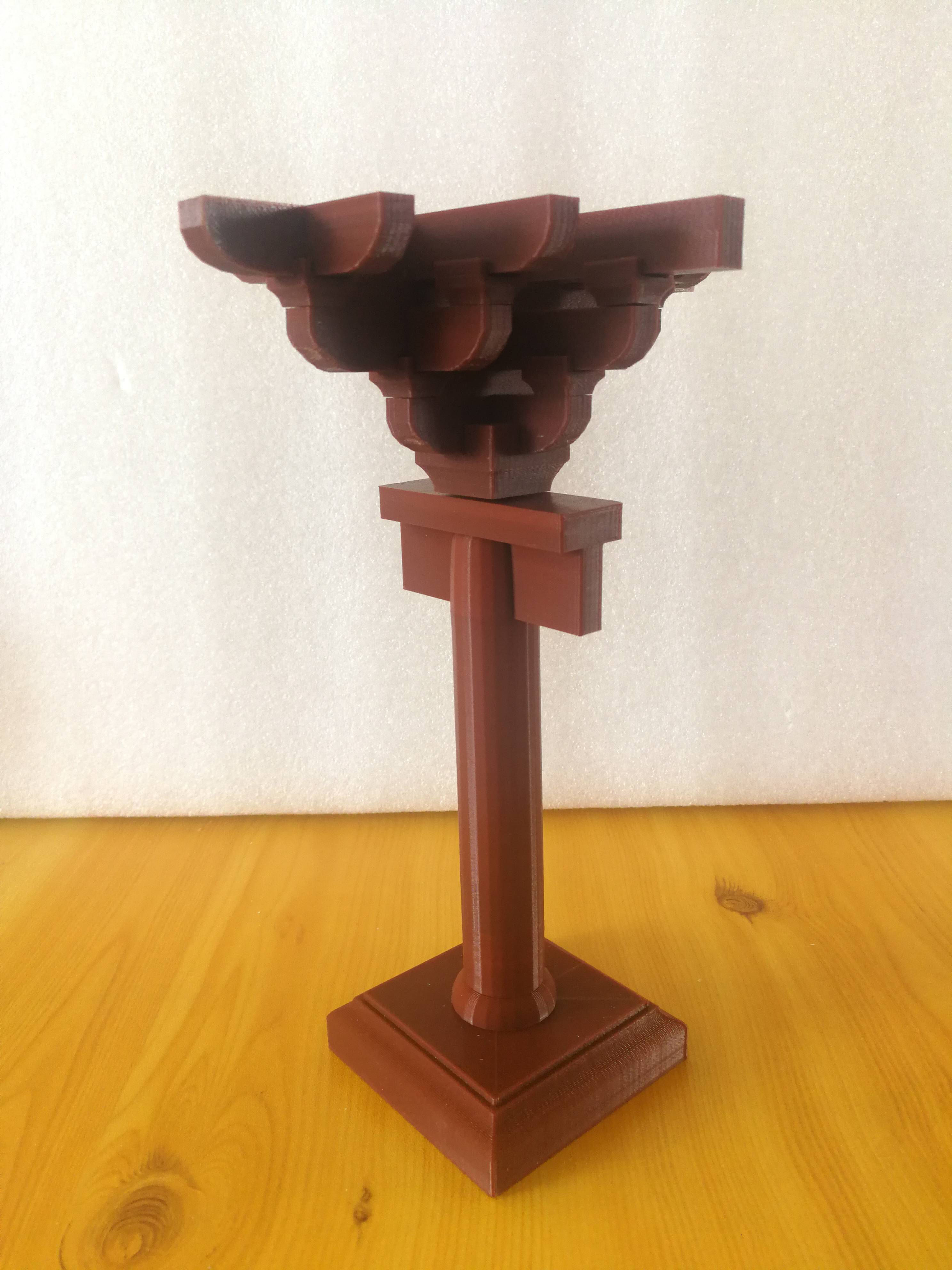 古建筑斗拱模型应县木塔斗拱教学教具可拆解拼装定制纯白色版