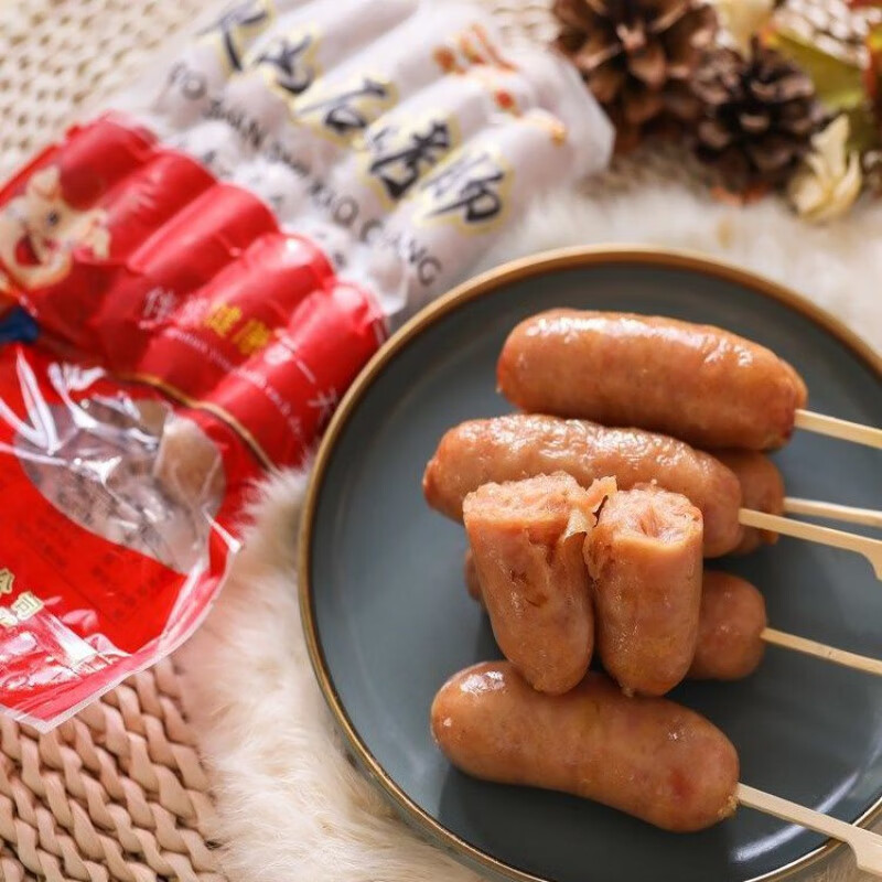 印迹火山石烤肠 600g/袋 原味烤肠 热纯肉猪肉 家用微波炉 原味1袋