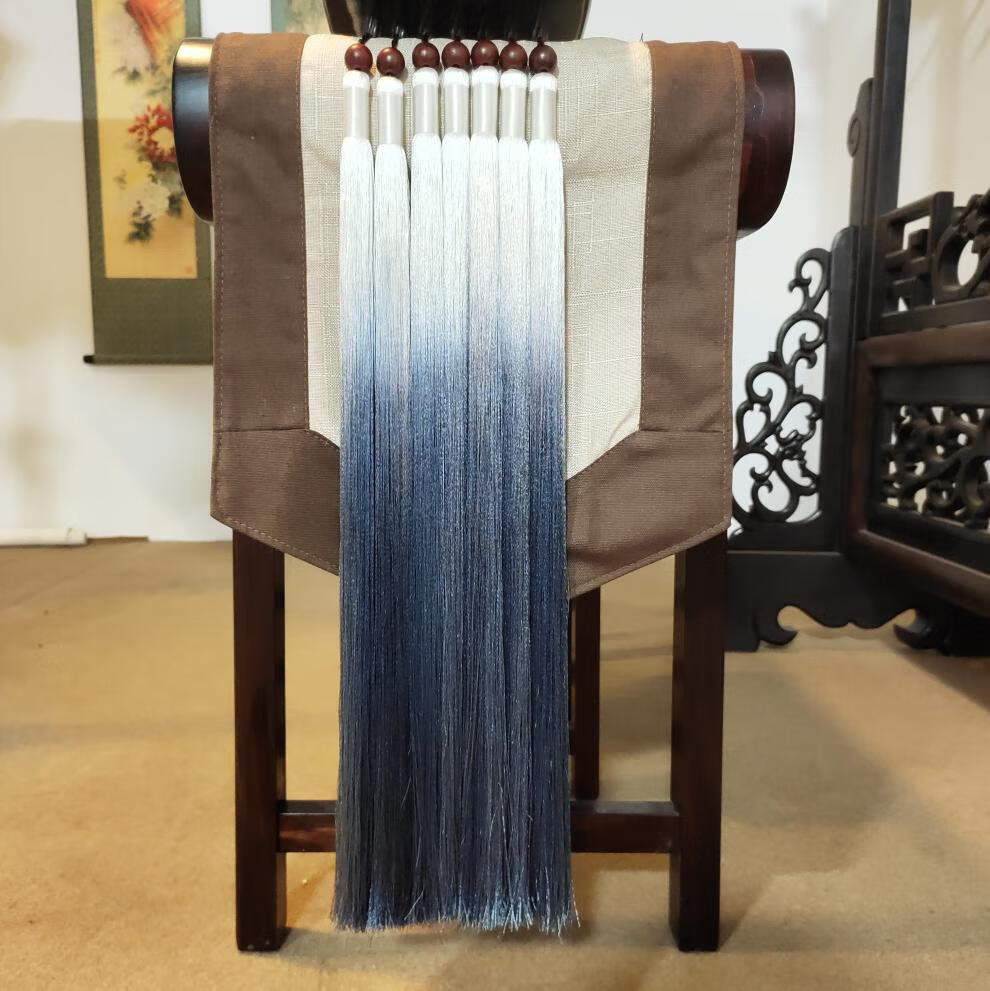 古琴琴穗冰丝渐变色琴穗古琴流苏古琴渐变冰丝琴穗真丝穗古琴琴穗配件