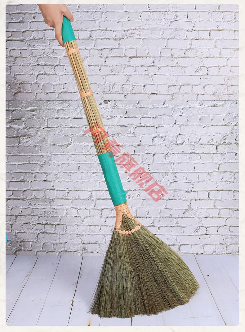 手工芒草扫帚 编织扫帚植物鬃毛芒草扫把高粱扫地笤帚家用室内地板