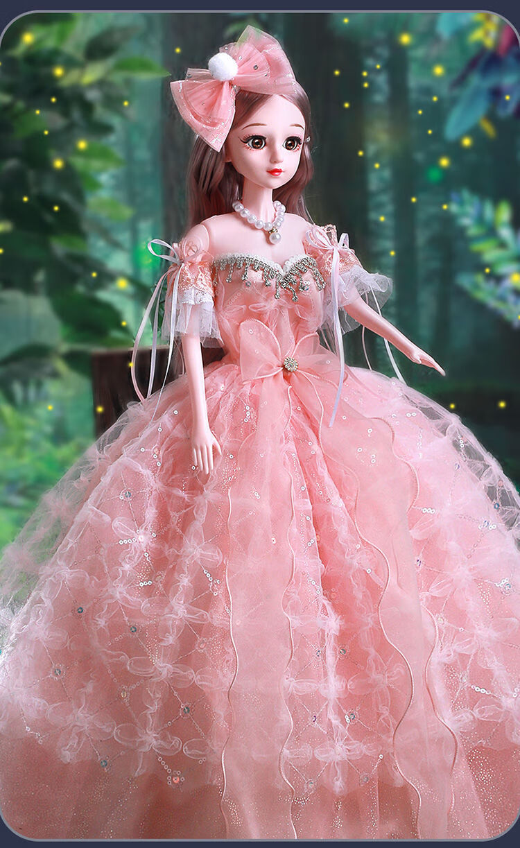 小女孩喜欢玩的80厘米cm超大号洋芭比娃娃套装女孩童公主玩具偶2022