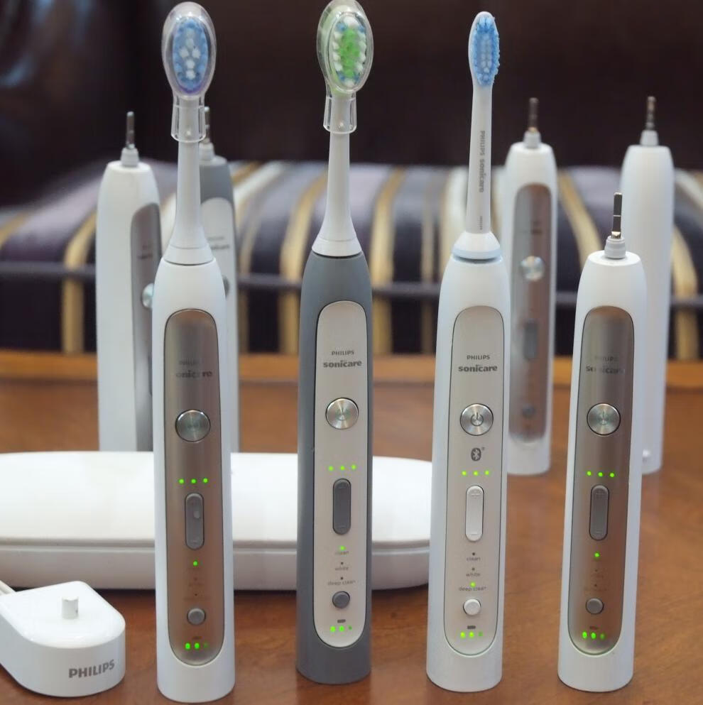 轻微瑕疵飞利浦声波牙刷hx9120hx9160除牙菌斑美白刷头和便携盒 8910