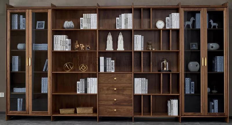 衣柜整装整墙柜全屋定制展示架定制白蜡木投影面积平米6门以上组装