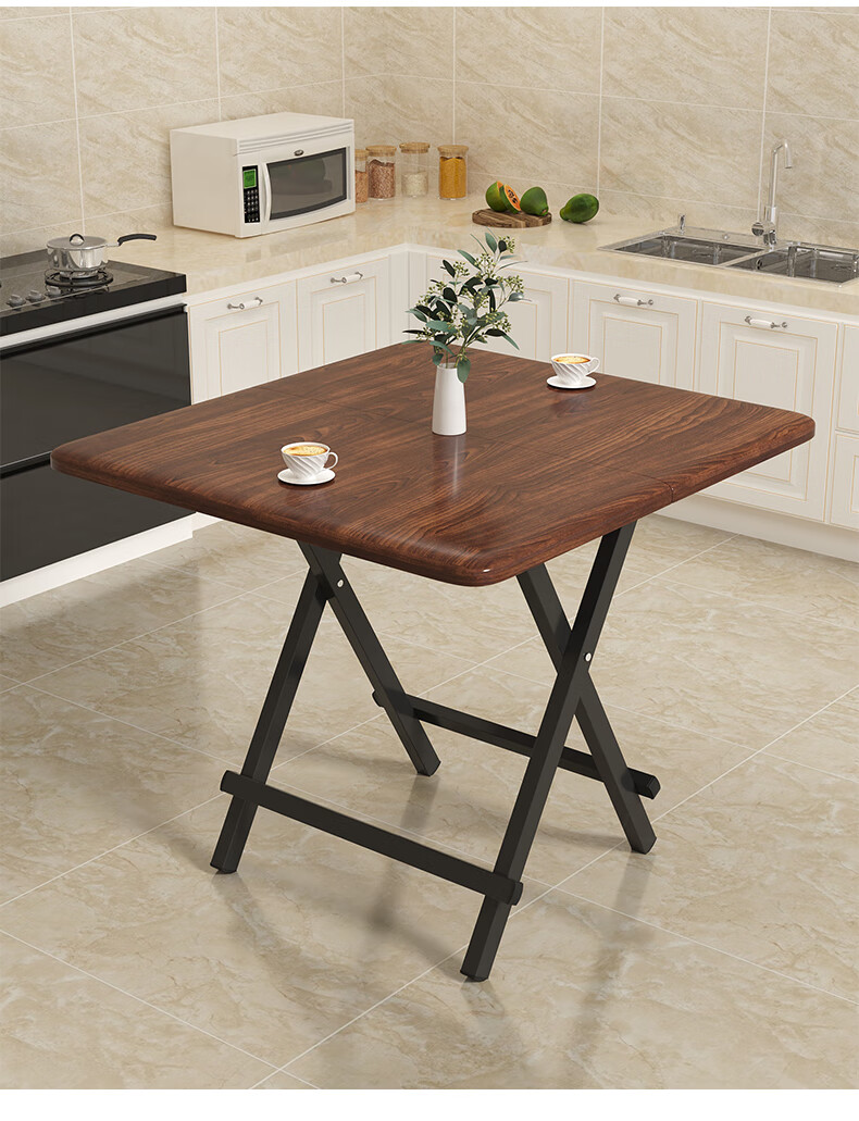 折叠方桌小户型饭桌出租屋吃饭小桌子可折叠摆摊方桌简易餐桌款方桌