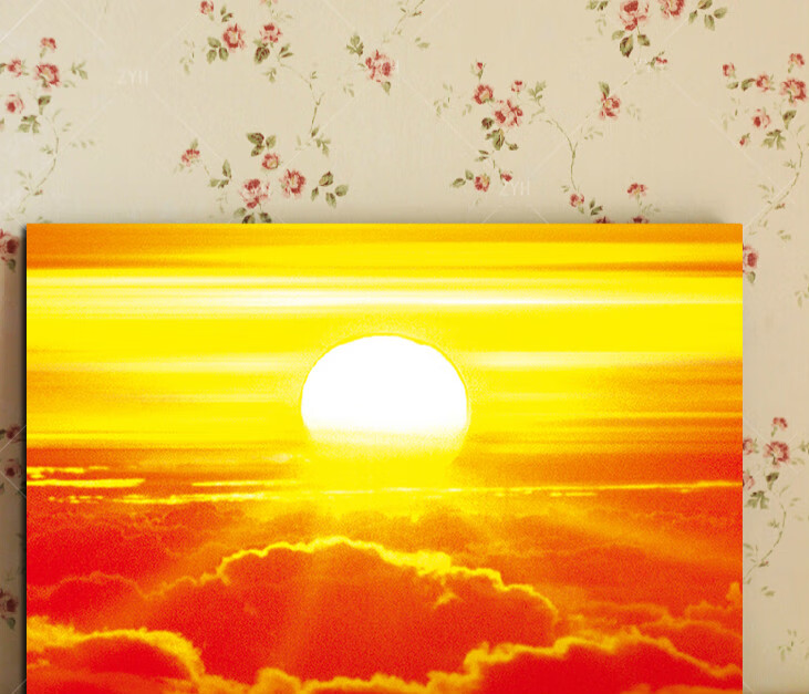 红红的太阳创作背景图片