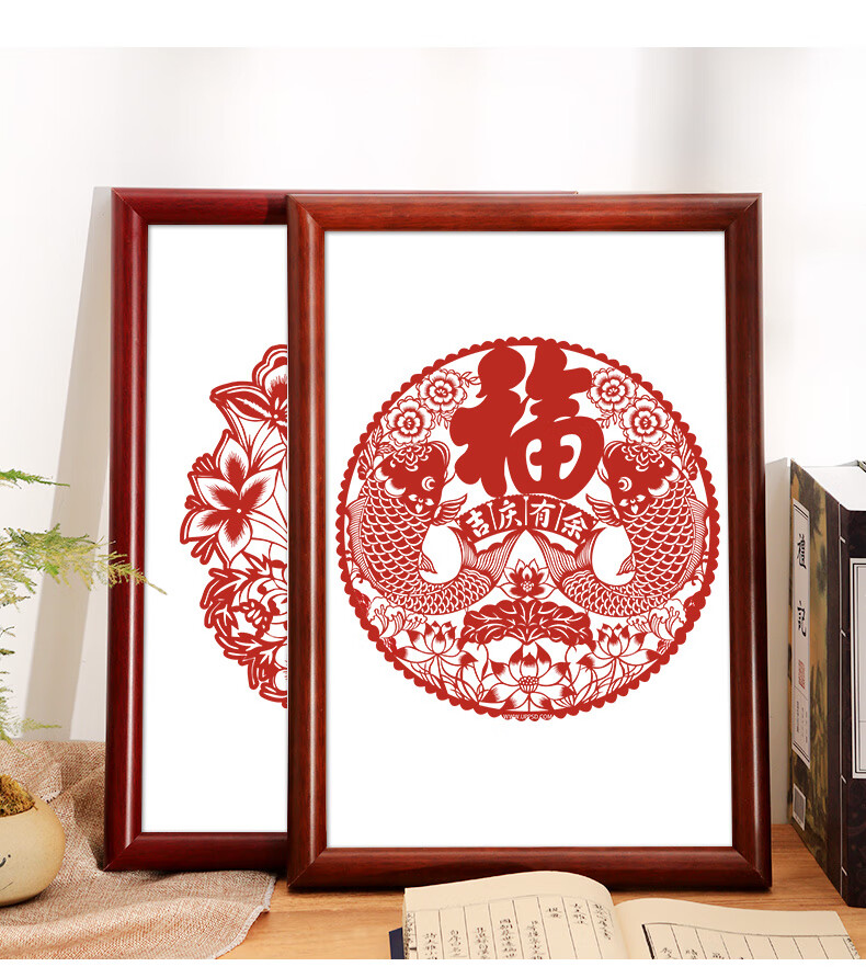 字画装裱框架材料剪纸画框装裱相框挂墙a3a4材料4k8k八开书法字画国画
