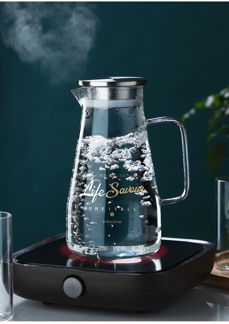 装豆浆的容器凉水杯玻璃超大容量冷水壶家用装水容器透明扎壶豆浆储