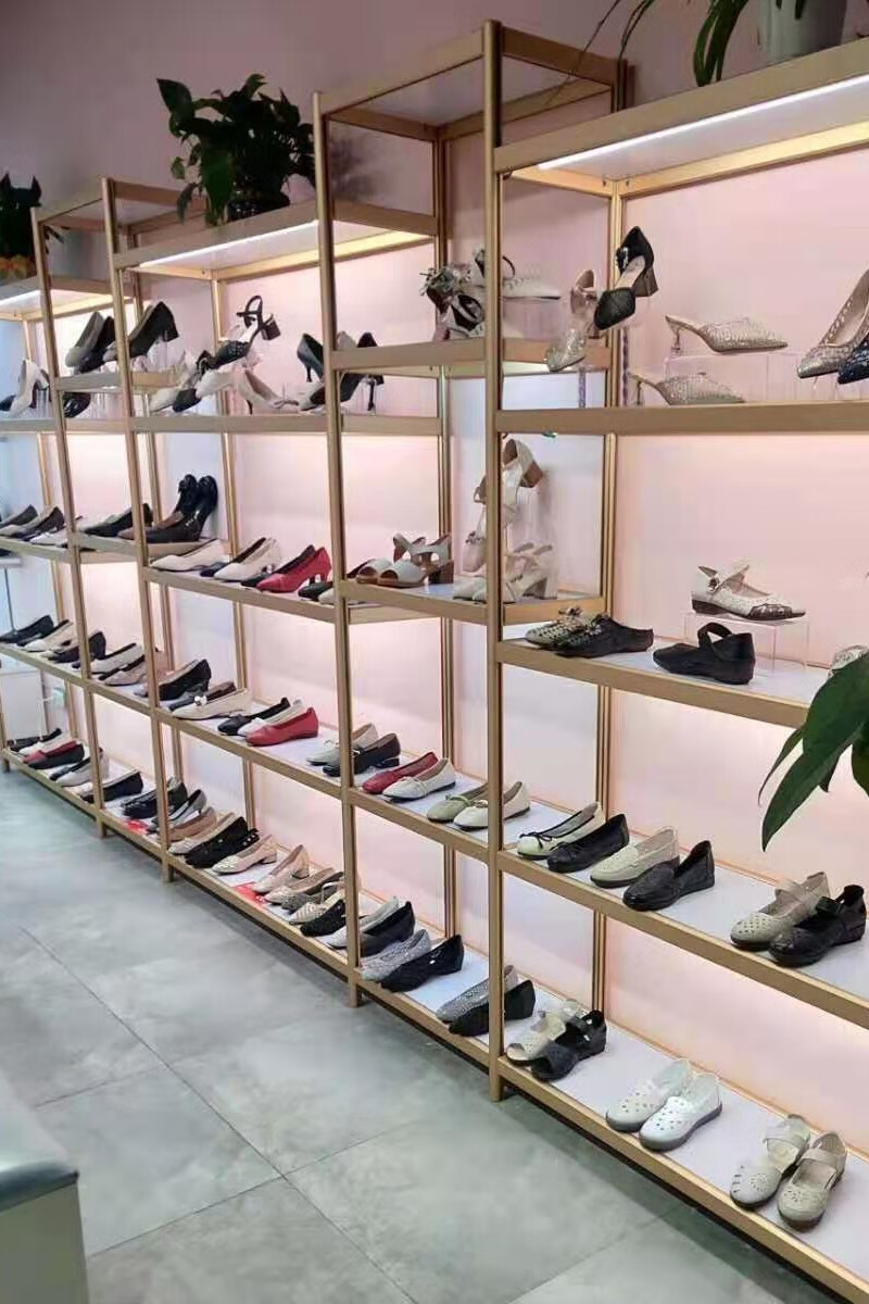 京选好货鞋店鞋架展示架落地直播鞋货架服装店鞋子童鞋展示柜包包货架