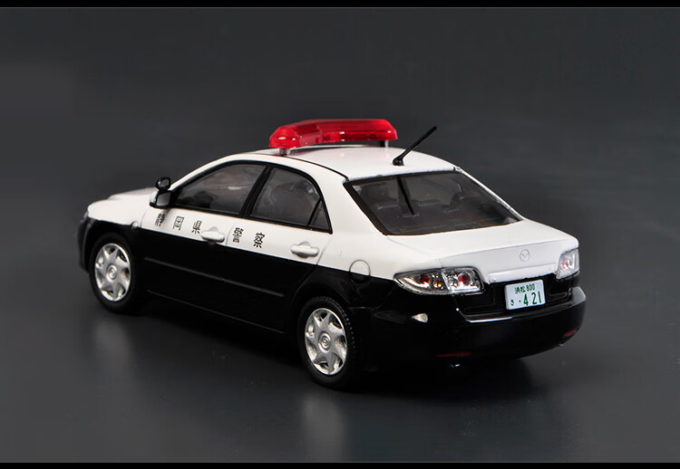 马自达6车模香港警车1:43限量仿真合金汽车模型圣质彦 黑色【图片