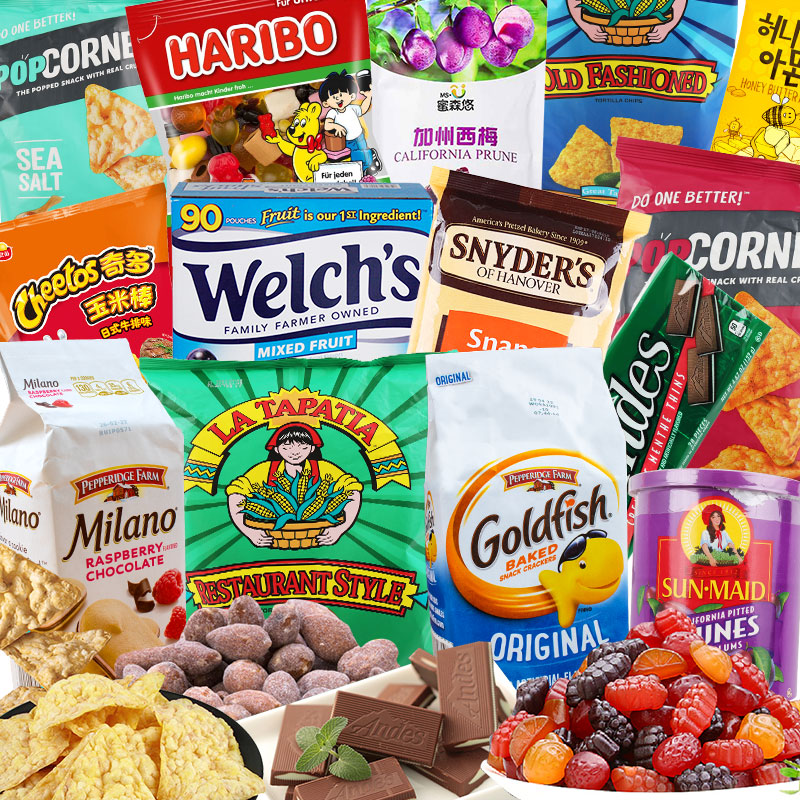 美国零食网红整箱女友食品巨型包生日礼物组合装余生都是你纯美国30cm