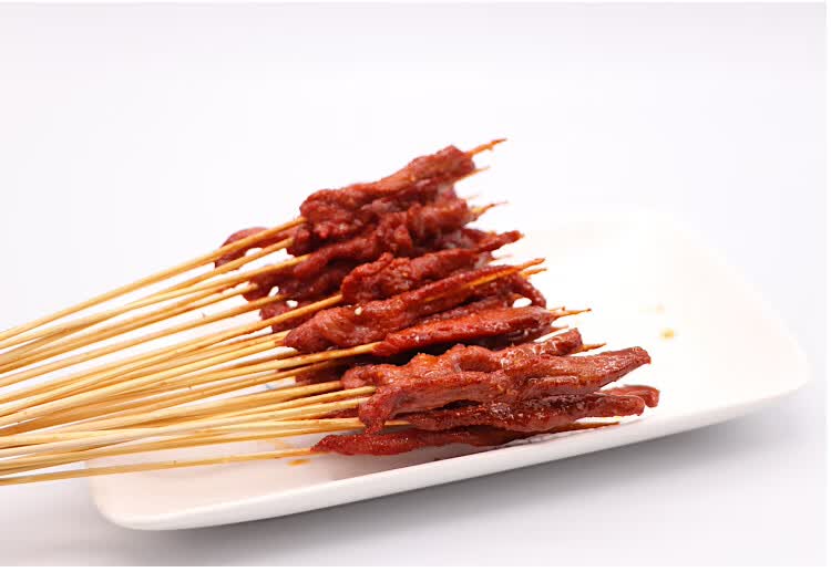 恬女神牛肉风味小串手把串牛肉180串烧烤串铁板串新鲜食材